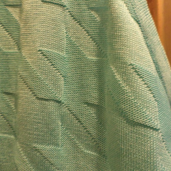 Ming Wang Tank Vest Top   ~ Sleeveless ~  Mint Green Jacquard Design   Size: XL - Picture 3 of 8